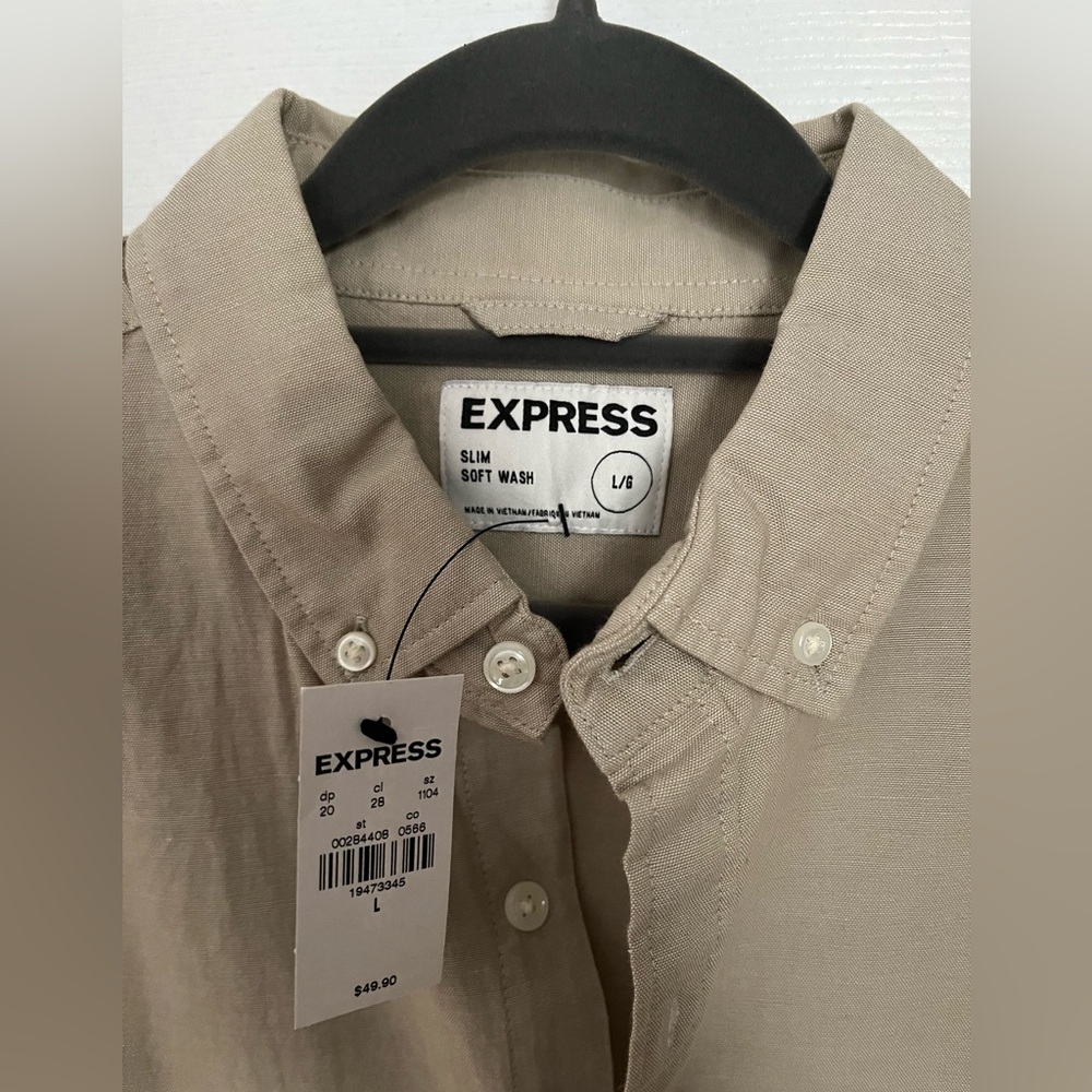 Express casual button down shirt